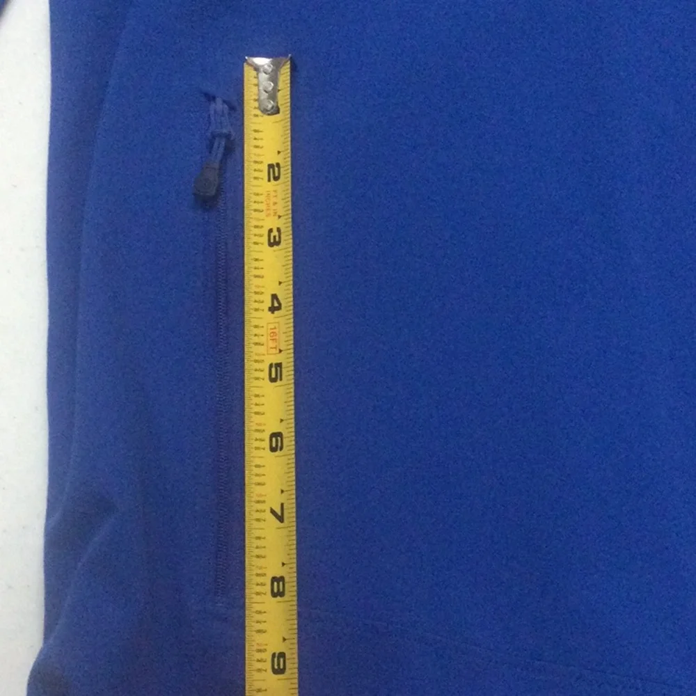 Men’s EUC MOUNTAIN HARDWEAR XL Blue Soft Shell Full Zip Jacket With Chest Pocket - Picture 11 of 16